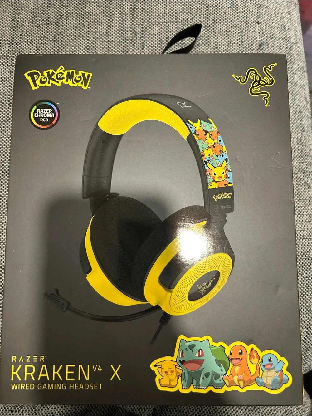 Razer Kraken‎ V4 X USB Wired Gaming Headset, Pokémon Kanto Starters Edition
